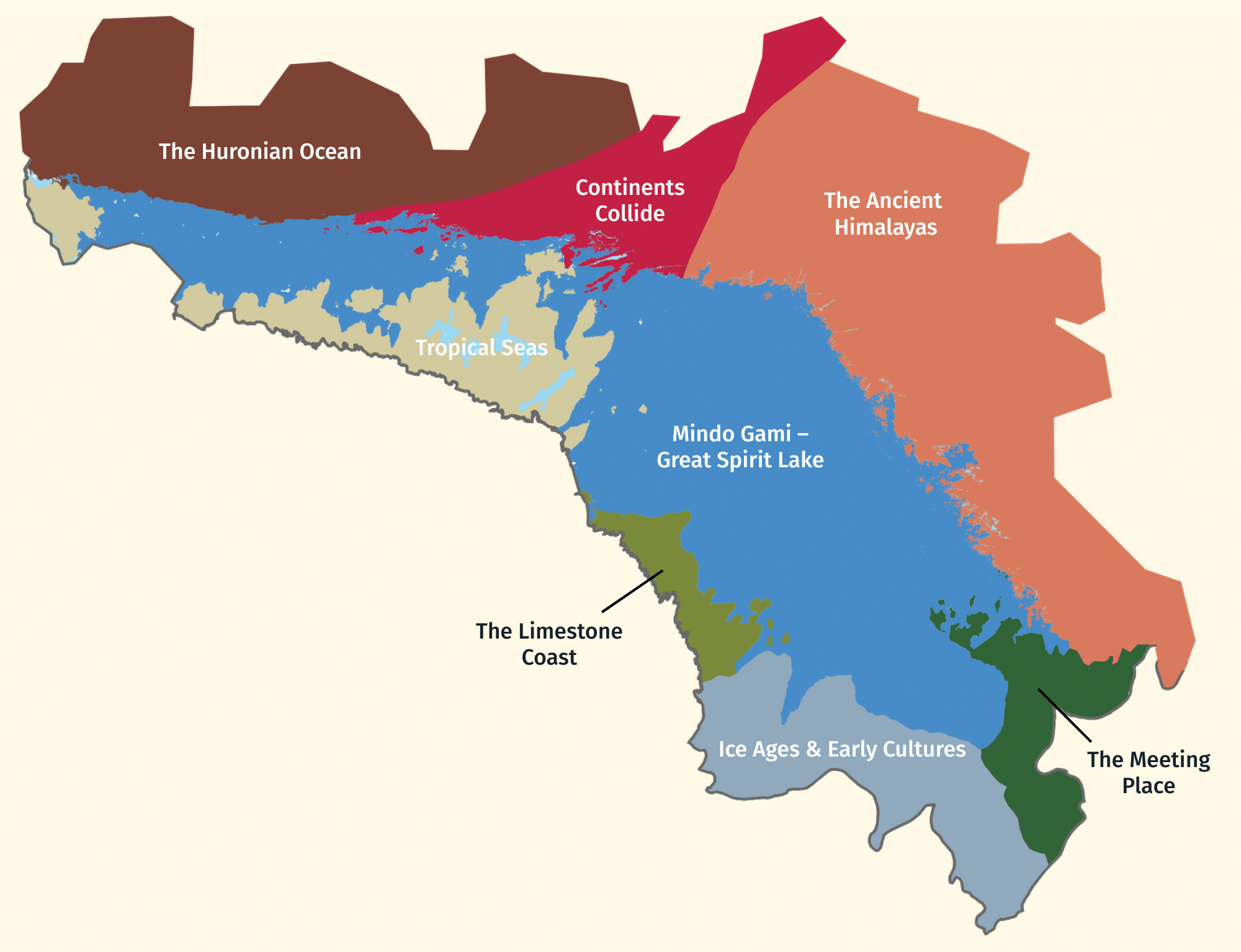 Geological map of Georgian Bay area